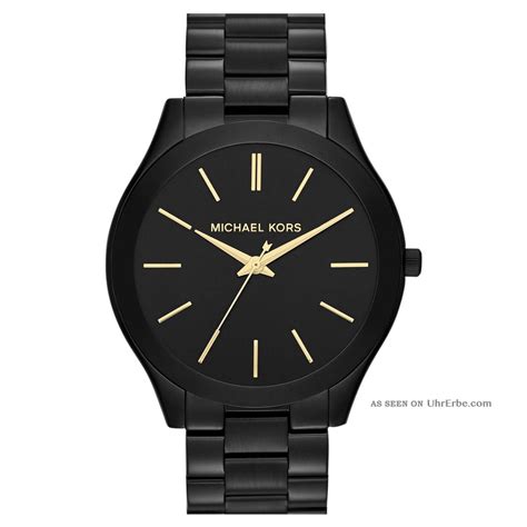 michael kors damenuhr slim runway|michael kors black dial watch.